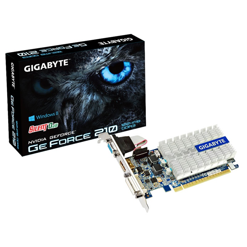 Gigabyte GeForce 210, 1024MB DDR3, Low Profile - passive