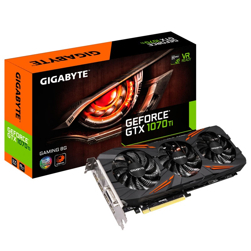 Gigabyte GeForce GTX 1070 Ti Gaming 8G, 8192MB GDDR5