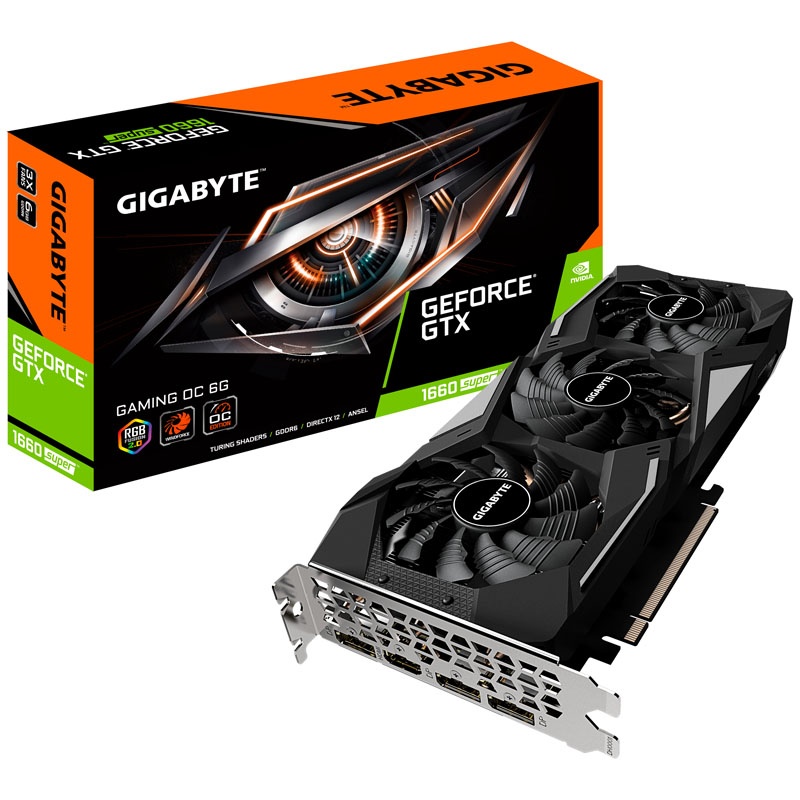 Gigabyte GeForce GTX 1660 Super Gaming OC 6G, 6144 MB GDDR6