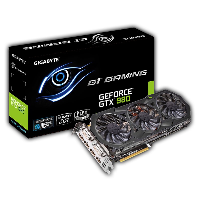 Gigabyte GeForce GTX 980 Gaming, Wind Force 3X, 4096 MB GDDR5
