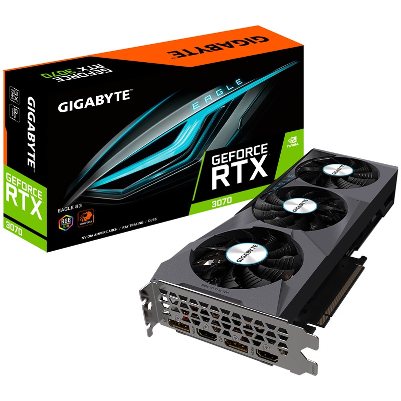 Gigabyte GeForce RTX 3070 Eagle 8G LHR, 8192 MB GDDR6