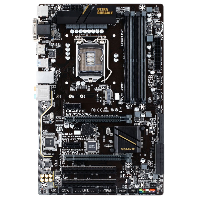 Gigabyte H170-HD3, Intel H170 Mainboard - Socket 1151