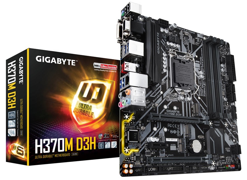 Gigabyte H370M D3H, Intel H370 motherboard - socket 1151