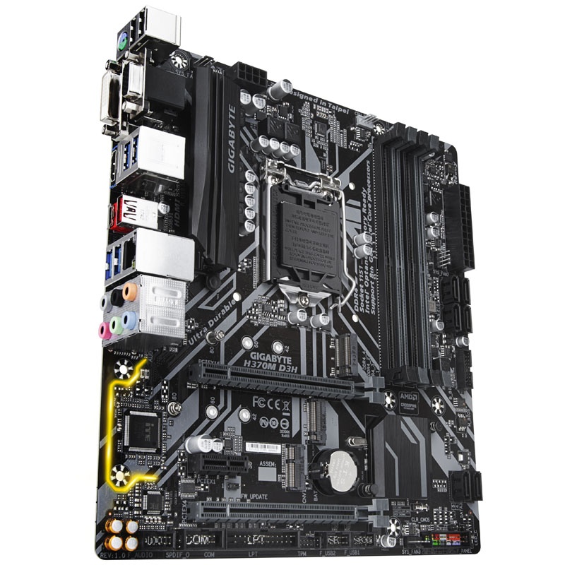 Gigabyte H370M D3H, Intel H370 motherboard - socket 1151