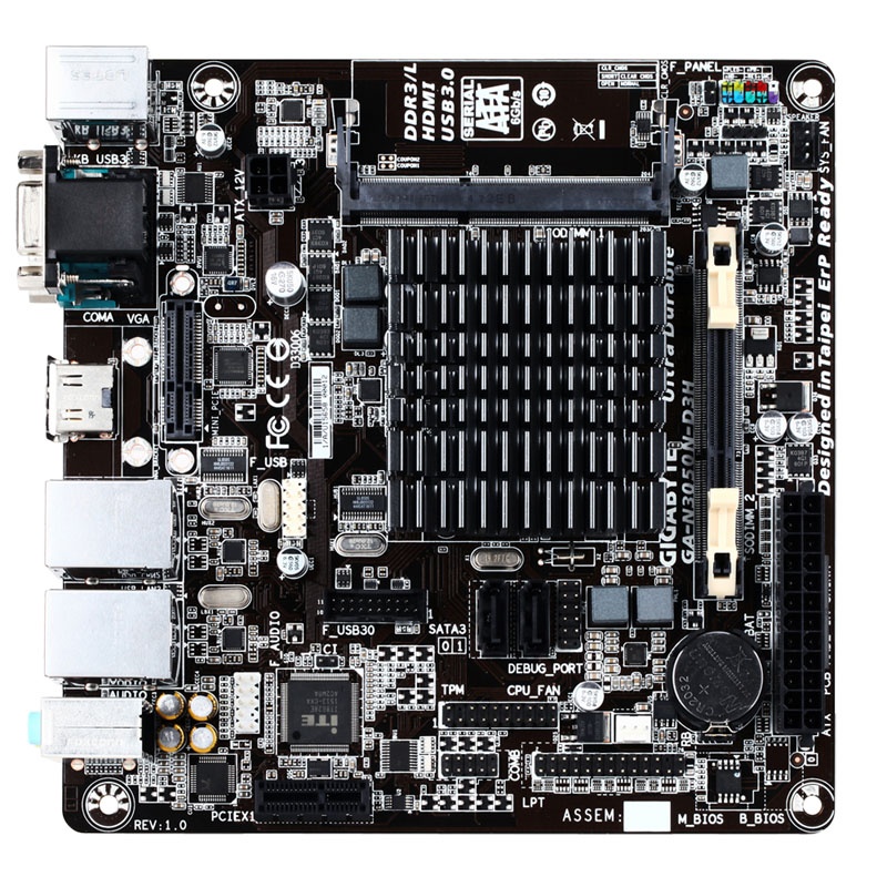 Gigabyte N3050N-D3H, Intel SoC Motherboard - Intel Celeron N3050