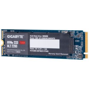 Gigabyte NVMe SSD, PCIe 3.0 M.2 type 2280 - 256 GB