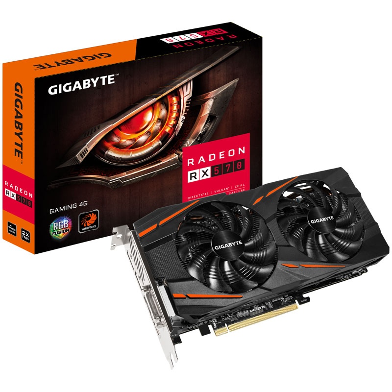 Gigabyte Radeon RX 570 Gaming 4G, 4096 MB GDDR5