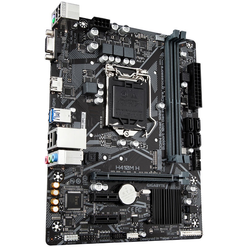 Gigabytes H410M H, Intel H410 motherboard - socket 1200