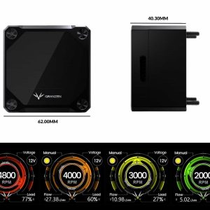 Granzon DDC Compact PWM Pump with Digital Display - Addon for Distro / Reservoirs (GFMIII)