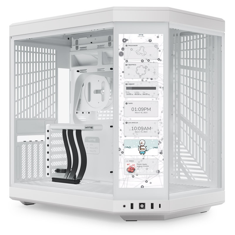 Hyte Y70 Midi Tower Touch - white : image 1