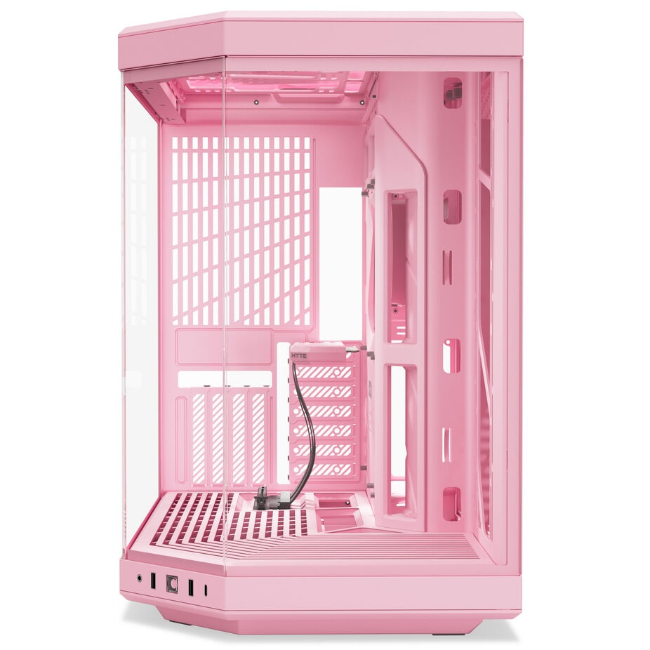 Hyte Y70 Midi Tower, Tempered Glass - Strawberry Milk : image 1