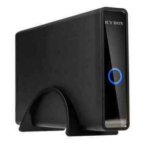 ICY BOX USB Type-C enclosure with USB hub for 3.5 and 2.5 HDD/SSD, IB-382H-C31 - black
