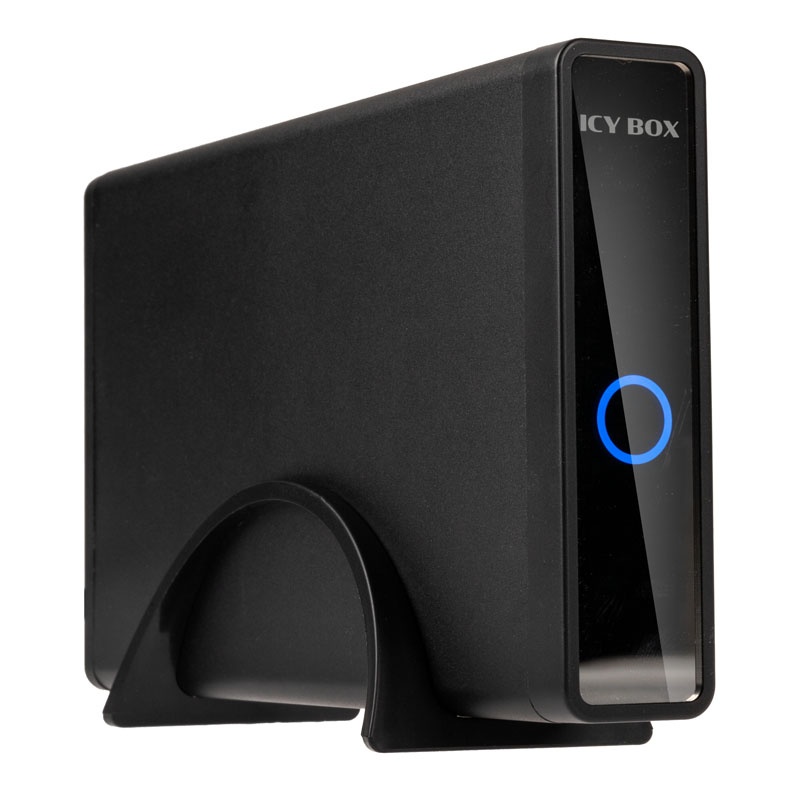 ICY BOX USB Type-C enclosure with USB hub for 3.5 and 2.5 HDD/SSD, IB-382H-C31 - black