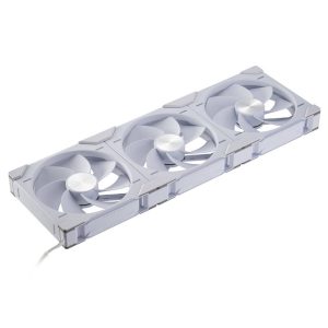 PHANTEKS D30 PWM Reverse Airflow, D-RGB fans, pack of 3 - 140mm, white