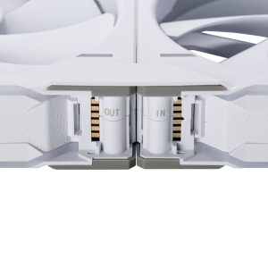 PHANTEKS D30 PWM Reverse Airflow, D-RGB fans, pack of 3 - 140mm, white