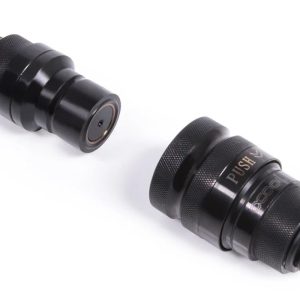 Alphacool ES quick release BLH1A PushIn Male IG-IG bulkhead fitting black