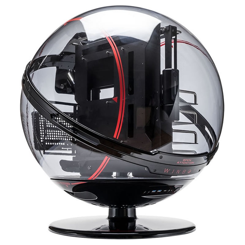 IN WIN Winbot design case - black-red
