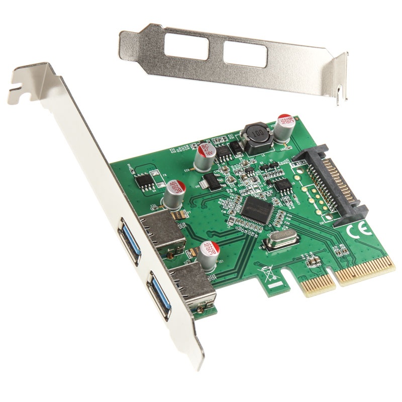 Usb 3 Cable Interface InLine USB 3.1 interface card 2x - Type A - including LP. - Watercooling UK