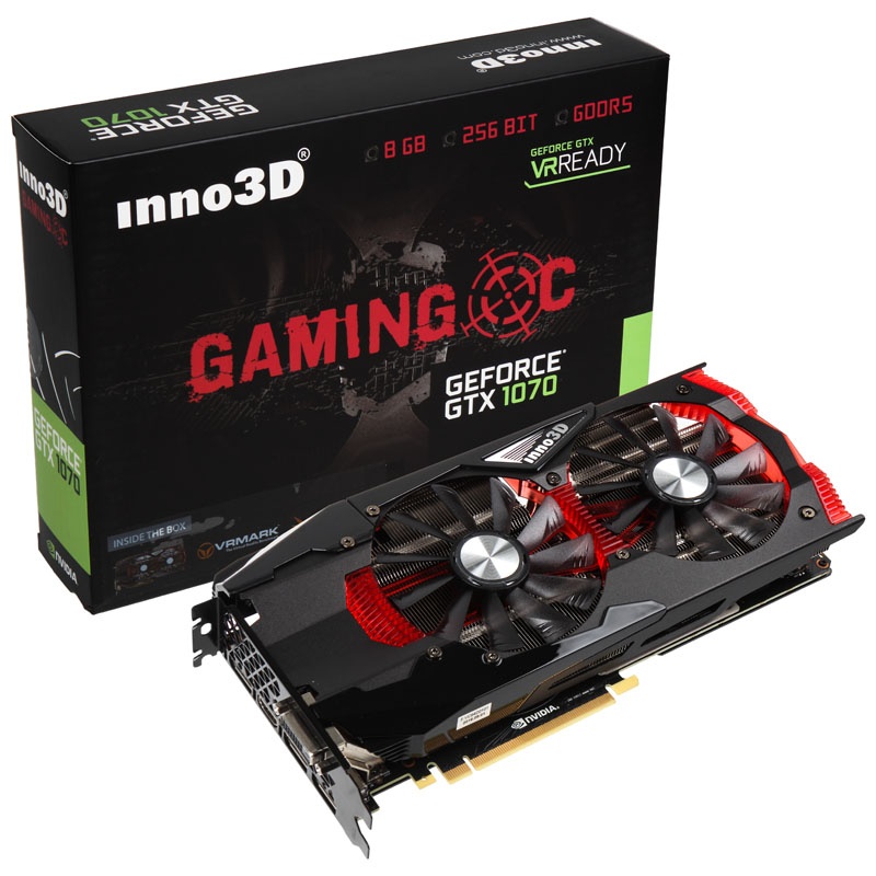 Inno3D GeForce GTX 1070 Gaming OC, 8192 MB GDDR5