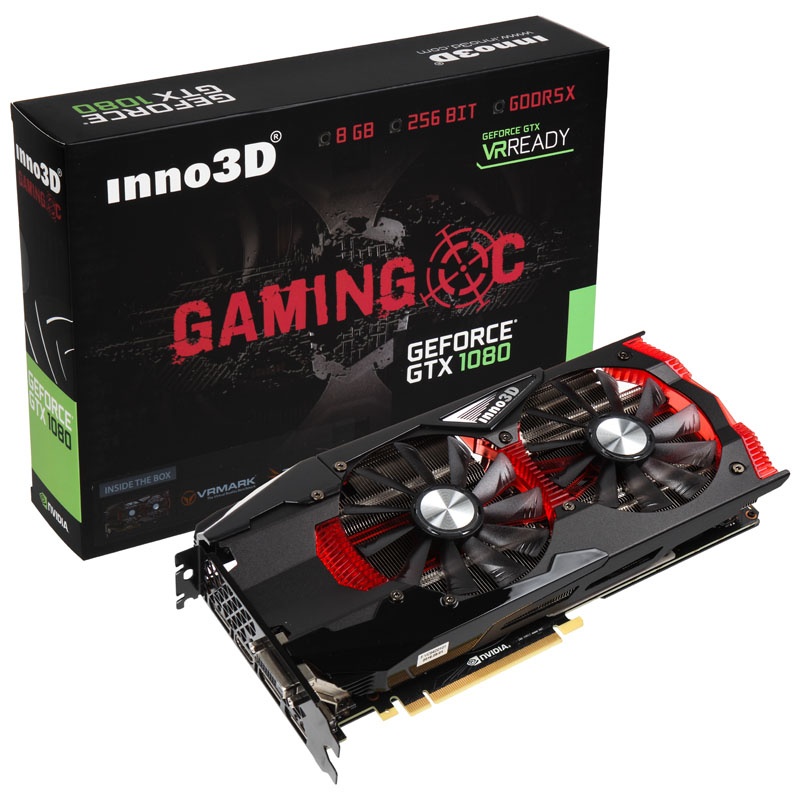Inno3D GeForce GTX 1080 Gaming OC, 8192 MB GDDR5X