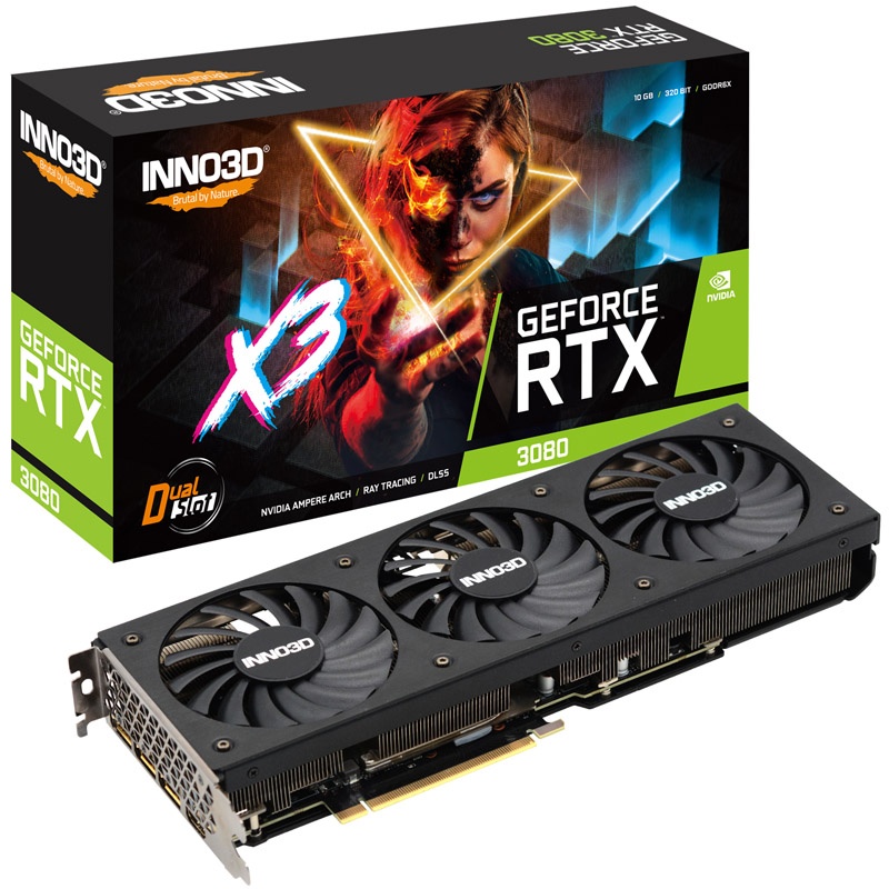 INNO3D GeForce RTX 3080 Twin X2 OC LHR, 10240 MB GDDR6X