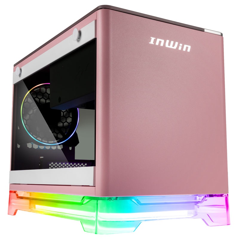 InWin A1 Plus Mini-ITX case, incl. 650 watts - pink - Watercooling UK