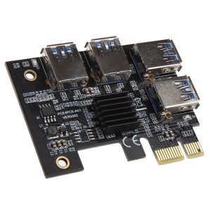 Kolink PCIe x1 to Quad x16 - Quad-Mining / Rendering Upgrade Adapter