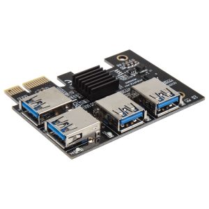 Kolink PCIe x1 to Quad x16 - Quad-Mining / Rendering Upgrade Adapter