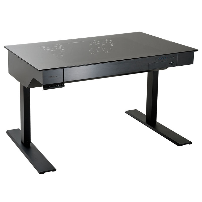Lian Li DK-04 X desktop enclosure (height adjustable) - black