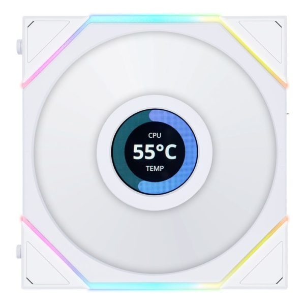 Lian Li UNI FAN TL LCD Series fan – 120mm, white – B-Grade