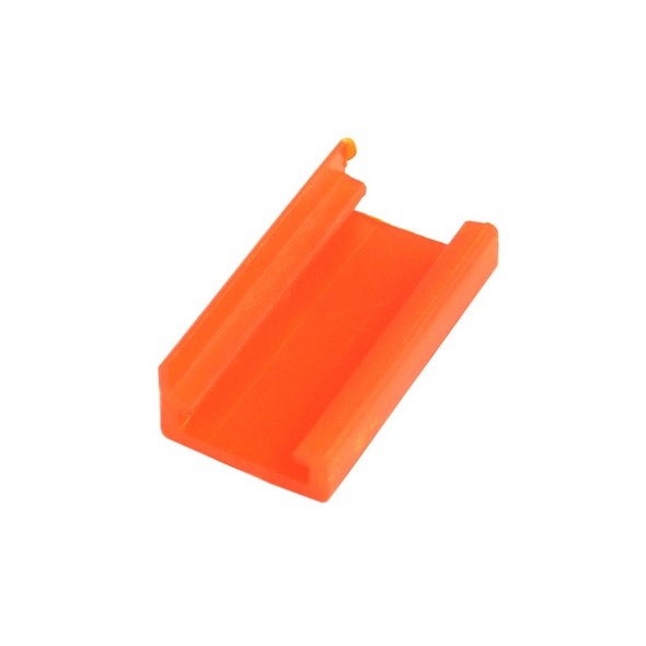 mod/smart PSU Power end cap for 90- 4Pin Molex - UV-reactive brite orange