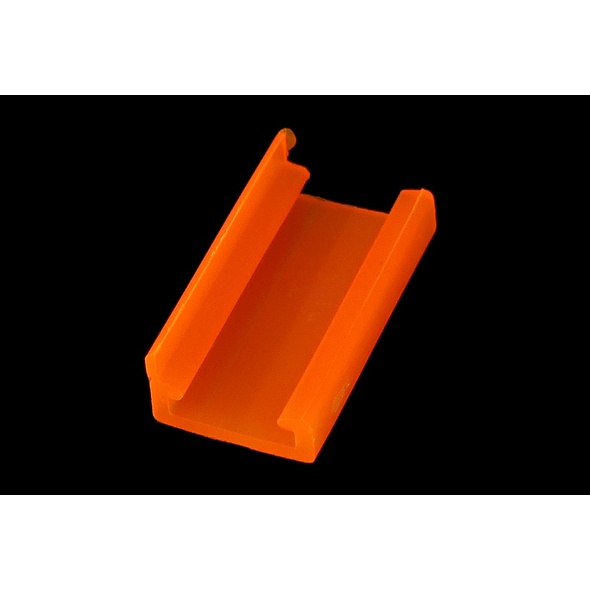 mod/smart PSU Power end cap for 90- 4Pin Molex - UV-reactive brite orange