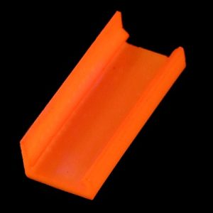 Mod/smart SATA Power Connector end cap for 90- 16Pin - UV-reactive brite orange