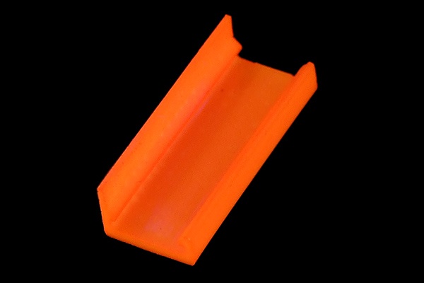 Mod/smart SATA Power Connector end cap for 90- 16Pin - UV-reactive brite orange