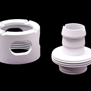 Monsoon 19/13mm (ID 1/2 OD 3/4) Free Center Compression Fitting - White