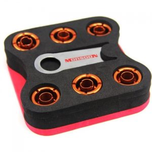 Monsoon 16/11mm (ID 7/16 OD 5/8) Free Center Compression Fitting Six Pack - Orange
