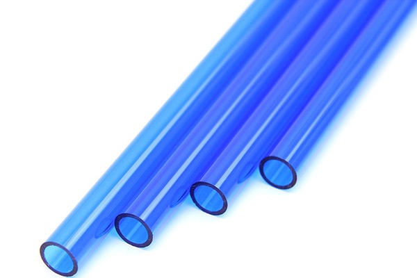 Monsoon acrylic tube 13/10 mm (ID 3/8 OD 1/2) 4x61cm - UV Blue