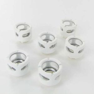 Monsoon Hardline 16/13mm (ID 1/2 OD 5/8) compression fitting 6pack - White