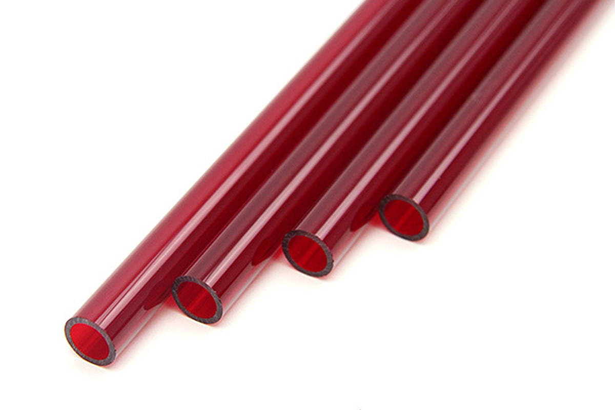 Monsoon PETG Tubing 13/10mm (ID 3/8 OD 1/2) 4x90cm - Red