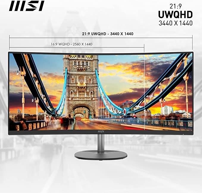 MSI 34inch UWQHD Curved MNT