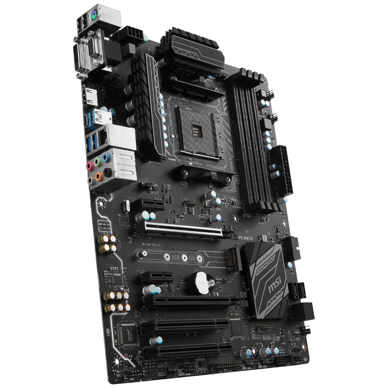 MSI B350 PCMate, AMD B350 motherboard socket AM4
