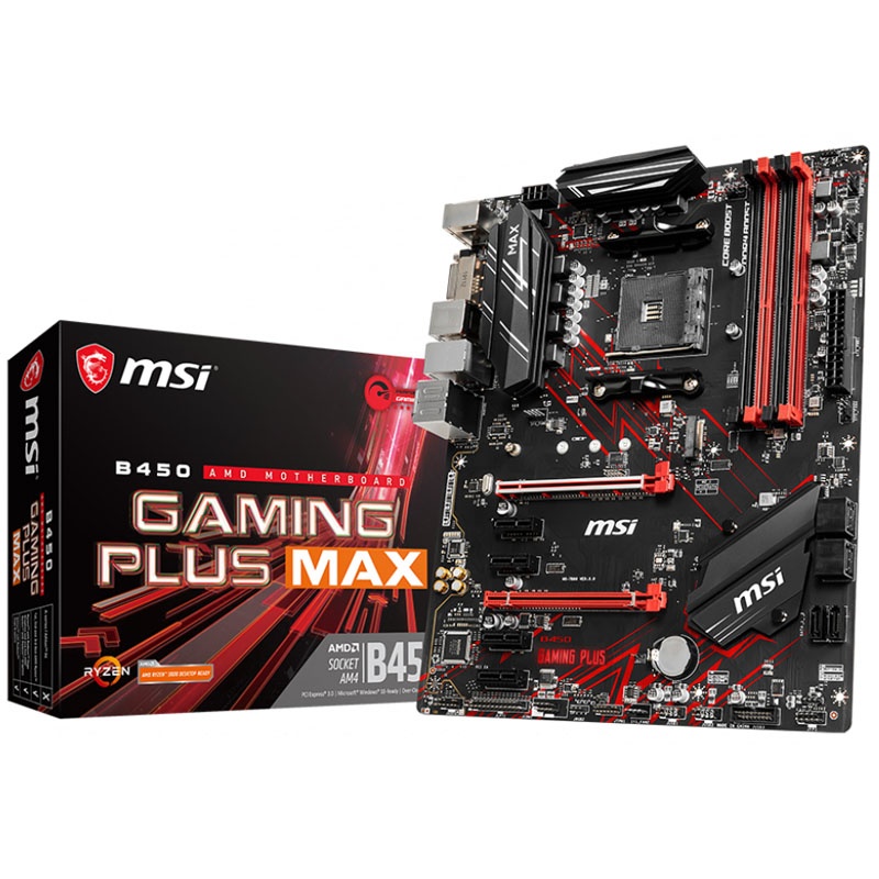 MSI B450 Gaming Plus Max, AMD B450 Motherboard - Socket AM4