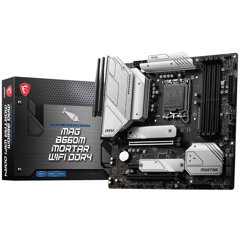 MSI MAG B660M MORTAR WIFI DDR4, Intel B660 motherboard - Socket 1700