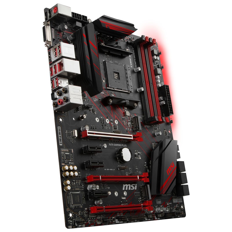 MSI X470 Gaming Plus, AMD X470 Motherboard - Socket AM4