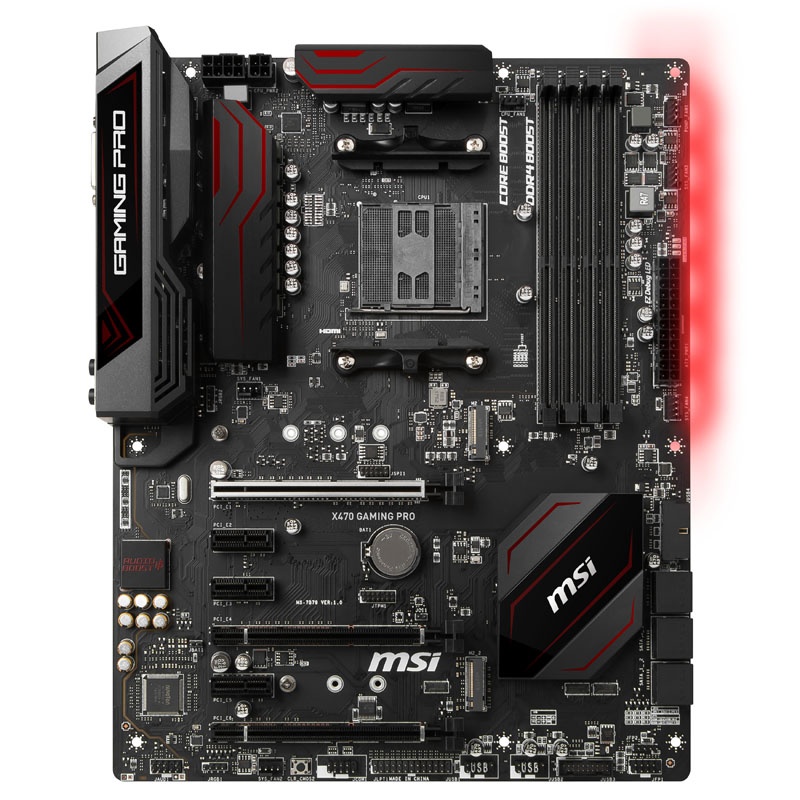 MSI X470 Gaming Pro, AMD X470 Motherboard - Socket AM4