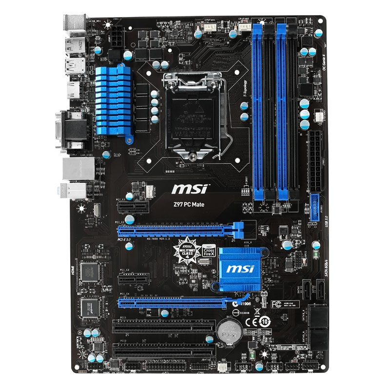 MSI Z97 PC Mate, Intel Z97 Motherboard - Socket 1150