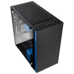 NZXT H400i Micro ATX Enclosure - Black / Blue Window - Watercooling UK