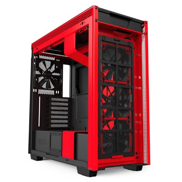 NZXT H710 Matte Black / Red Mid Tower Case