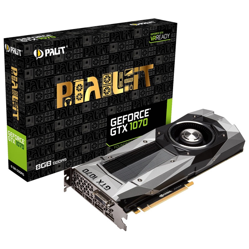 Palit GeForce GTX 1070 Founders Edition, 8192 B GDDR5