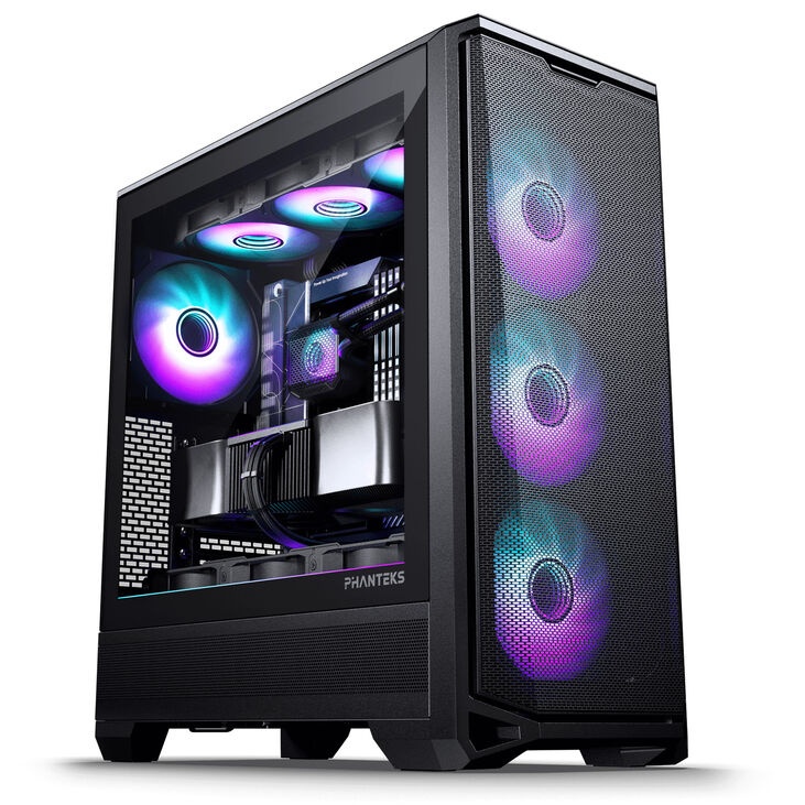 PHANTEKS Eclipse G400A Midi Tower, Tempered Glass, D-RGB - black